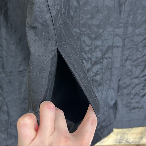 Eileen Fisher Smooth Silk Quilted Jacket Size Small Black - Picture 5 of 9